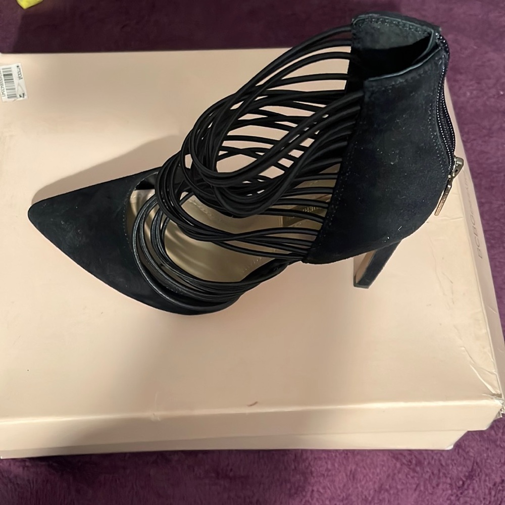Black Elastic Cord BCBGeneration Heels